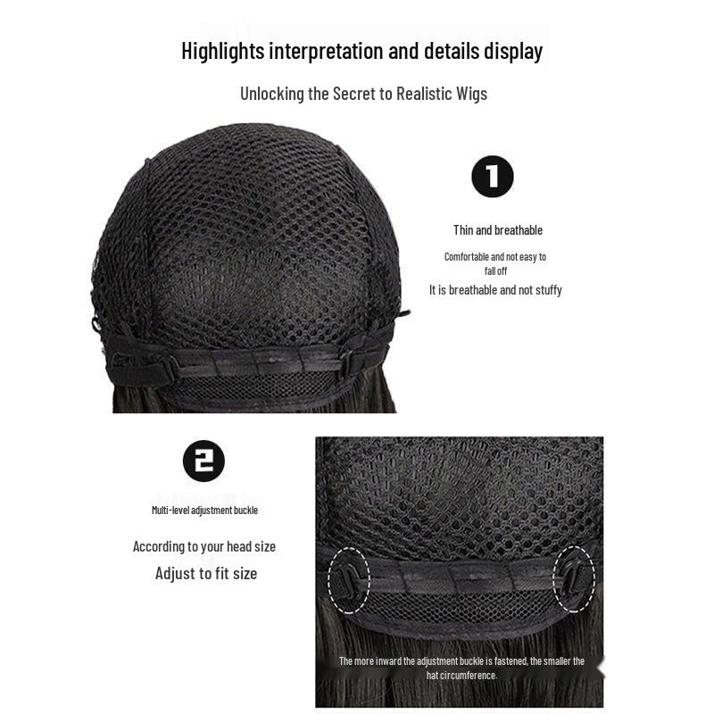 Kurze weiße gelockte Lolita-Perücke für Damen – Modische, jugendliche und süße Simulationshaarabdeckung