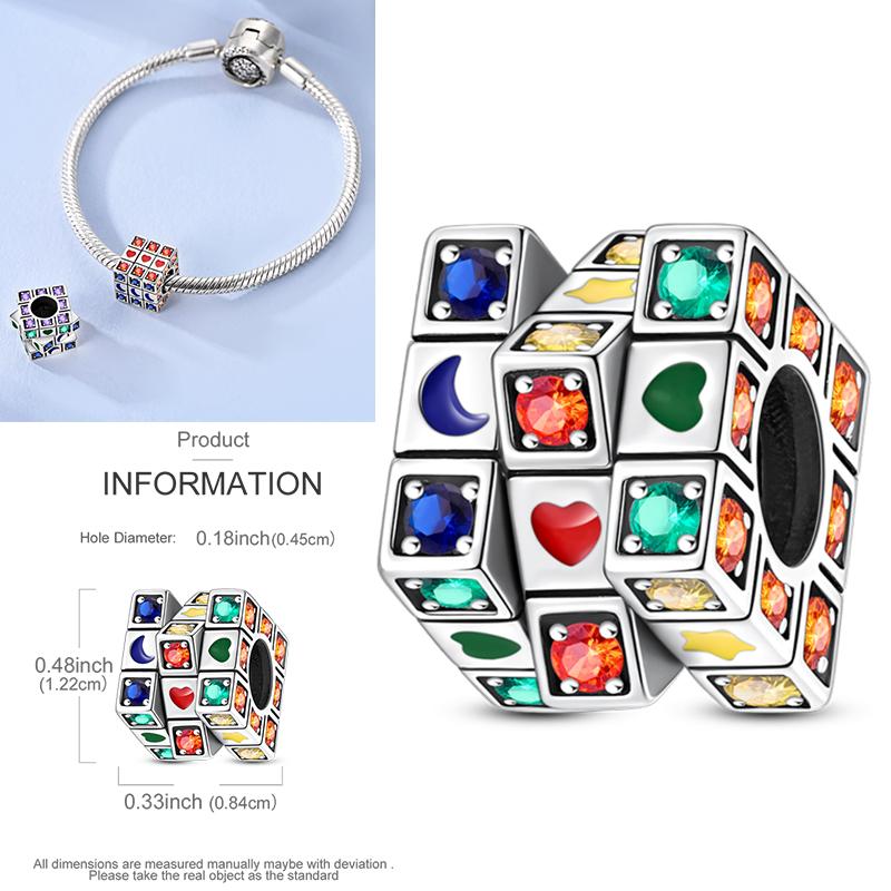 Neuer 925er Silber Kaktus Kleeblatt Anhänger Frühlingsgrüne Serie Perlenanhänger Für Original Perlenarmband DIY Schmuck