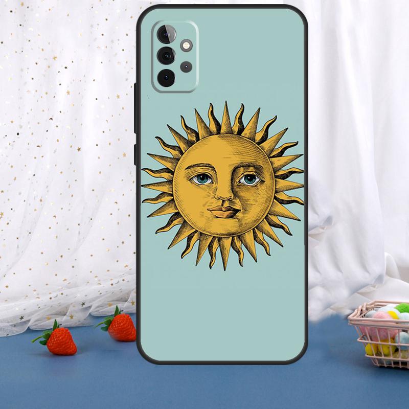 Sun Moon Art For Samsung Galaxy A55 A35 A05 A52 A32 A22 A54 A14 A16 A26 A36 A56 A06 A15 A53 A33 A13 Case