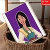 Disney Pearl Painting Anime Mulan Art Kit Adult Beginner Home Wall Decor Special Shape
