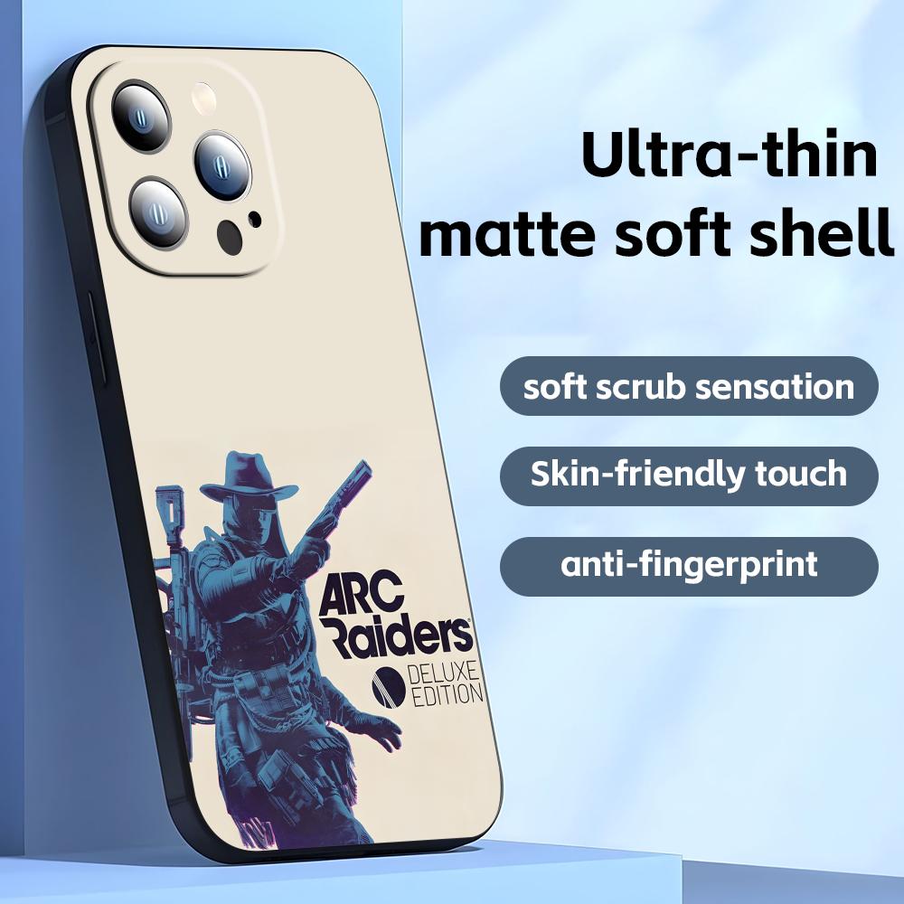 GORĄCA GRA ARC Raiders   Etui na telefon do iPhone17 16 16e 15 14 13 12 11 Plus Mini Pro Max Miękkie czarne Odporne na wstrząsy Pokrowiec