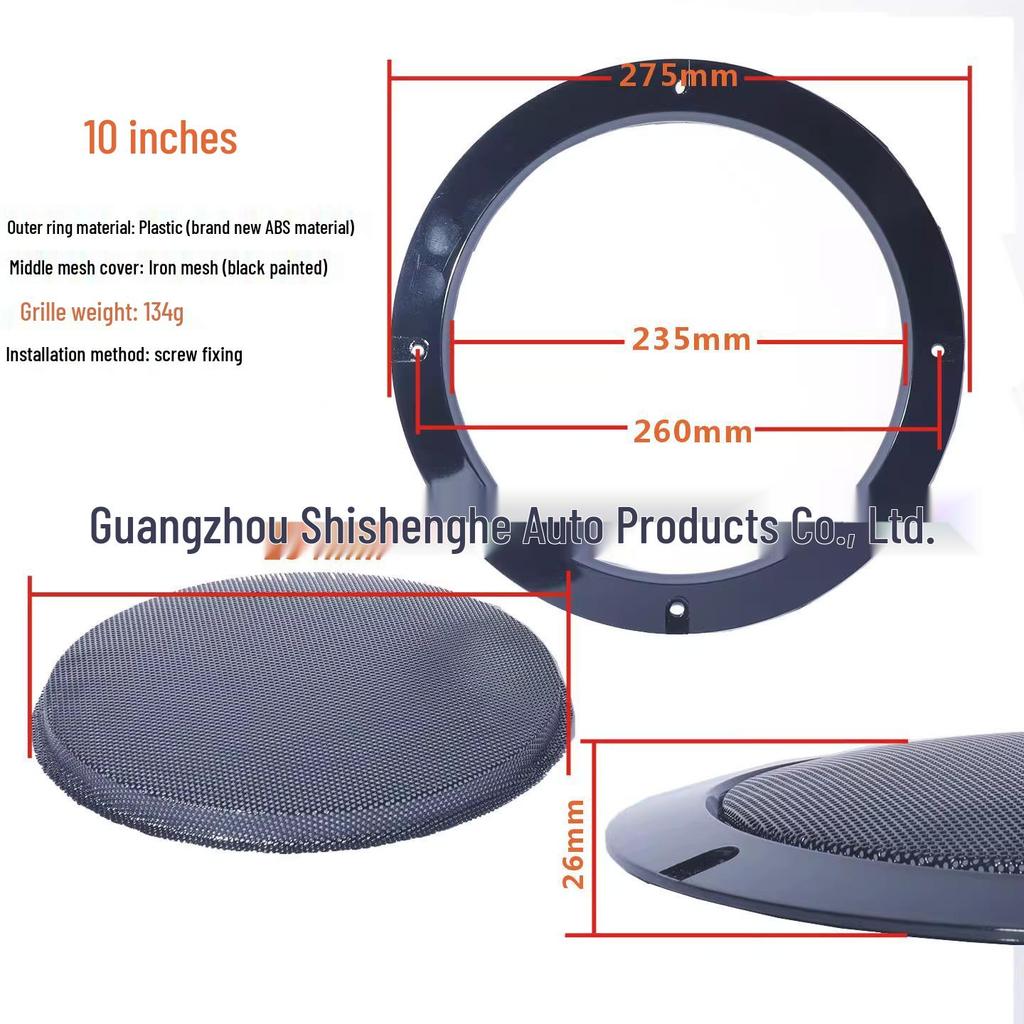 Universal Car Speaker Grille Cover for 4", 5", and 6.5" Audio Speakers