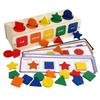 Montessori Wooden Toys for Kids Sensory Sorting Exercise Box Color & Shape Early Educational Block Puzzles Toddler Learning Toys