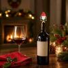 Garland Design Wine Stopper Christmas Theme Stopper, Santa Snowman Pattern, Zinc Alloy Festive Bottle Preserver for Dinner Insert with Silicone