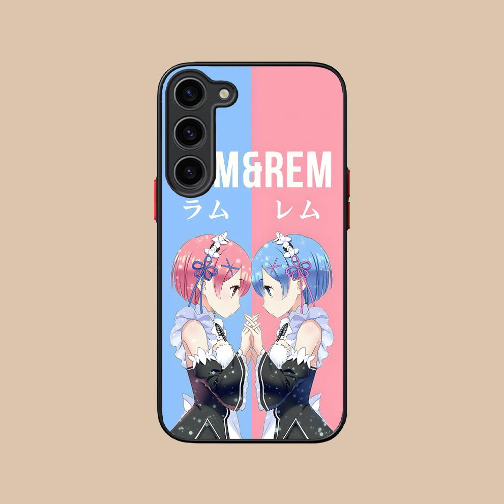 ReZero Rem Ram Silicone Mobile Phone Case for Samsung Galaxy S26 S25 S24 S23 S22 S21 Plus FE Ultra Colorful Cover