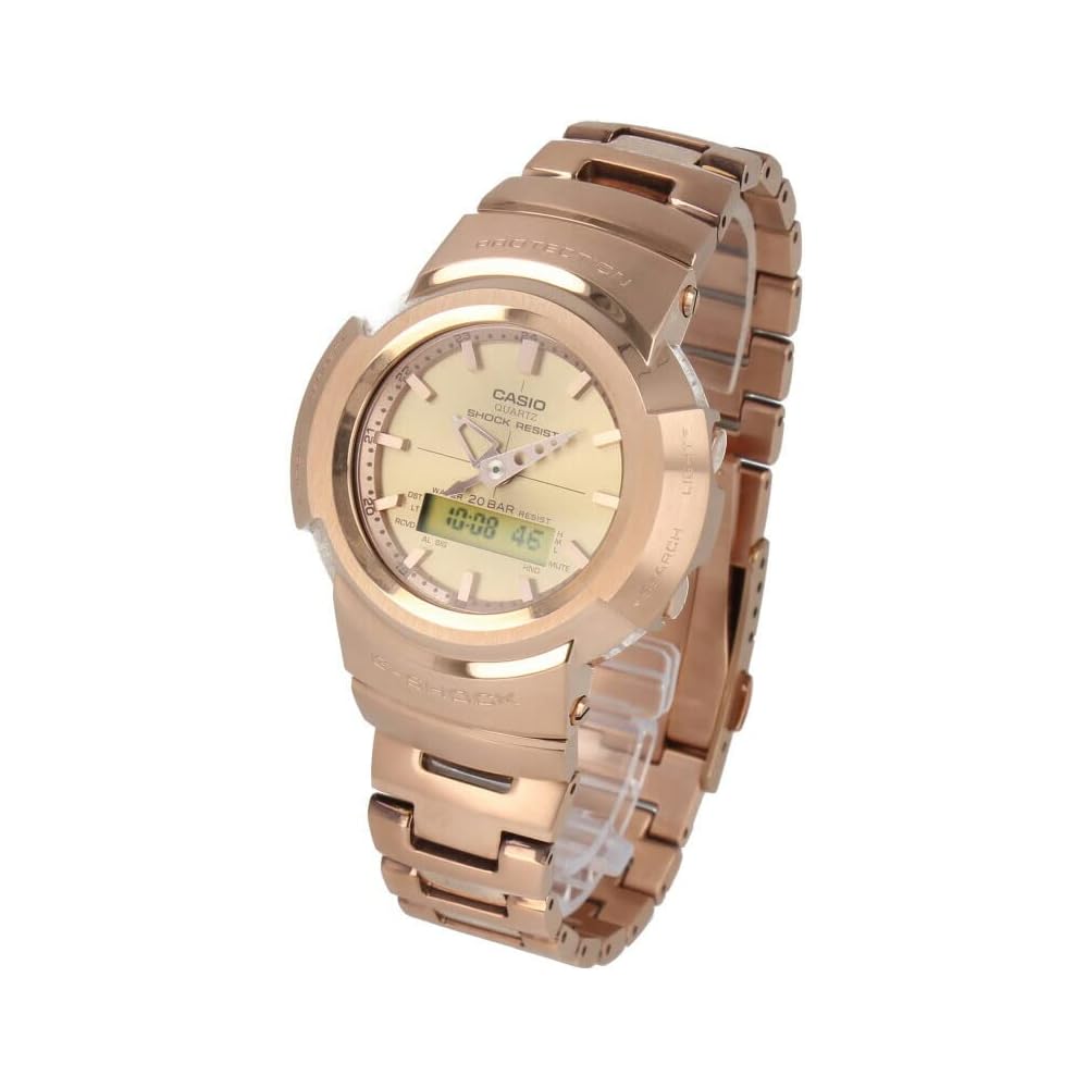

Casio G-Shock AWM-500GD-4A Men s Waterproof Solar Analog-Digital Watch Stainless Steel Pink Gold