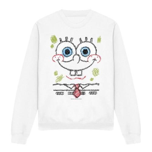 Hanorac SpongeBob SquarePants Unisex pentru adulți cu zâmbet mâzgălit
