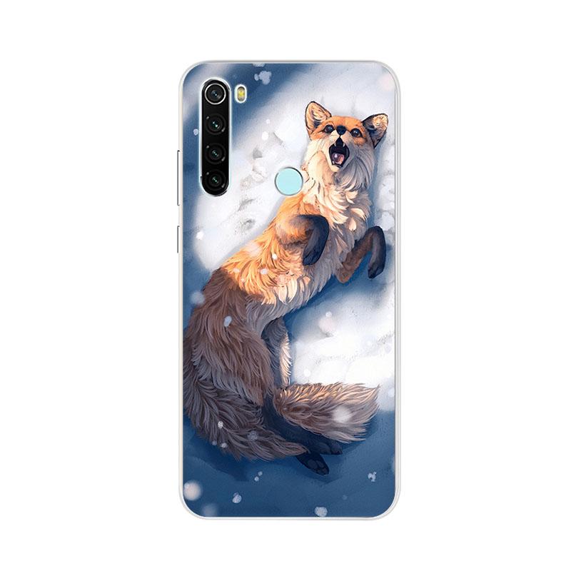 Phone Case For Xiaomi Redmi 9 8 8A 7 9A 9C 7a 9T Note10 5G Note 9 8T 7 Pro 9s Animal Raccoon Fox Silicone TPU Soft Back Cover