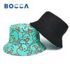 Bocca Cartoon Duck Bucket Hat Cute Printing FisherUnisex Hats For Unisex Women Double Sides Panama Cap 58cm Summer Outdoor Sun Caps