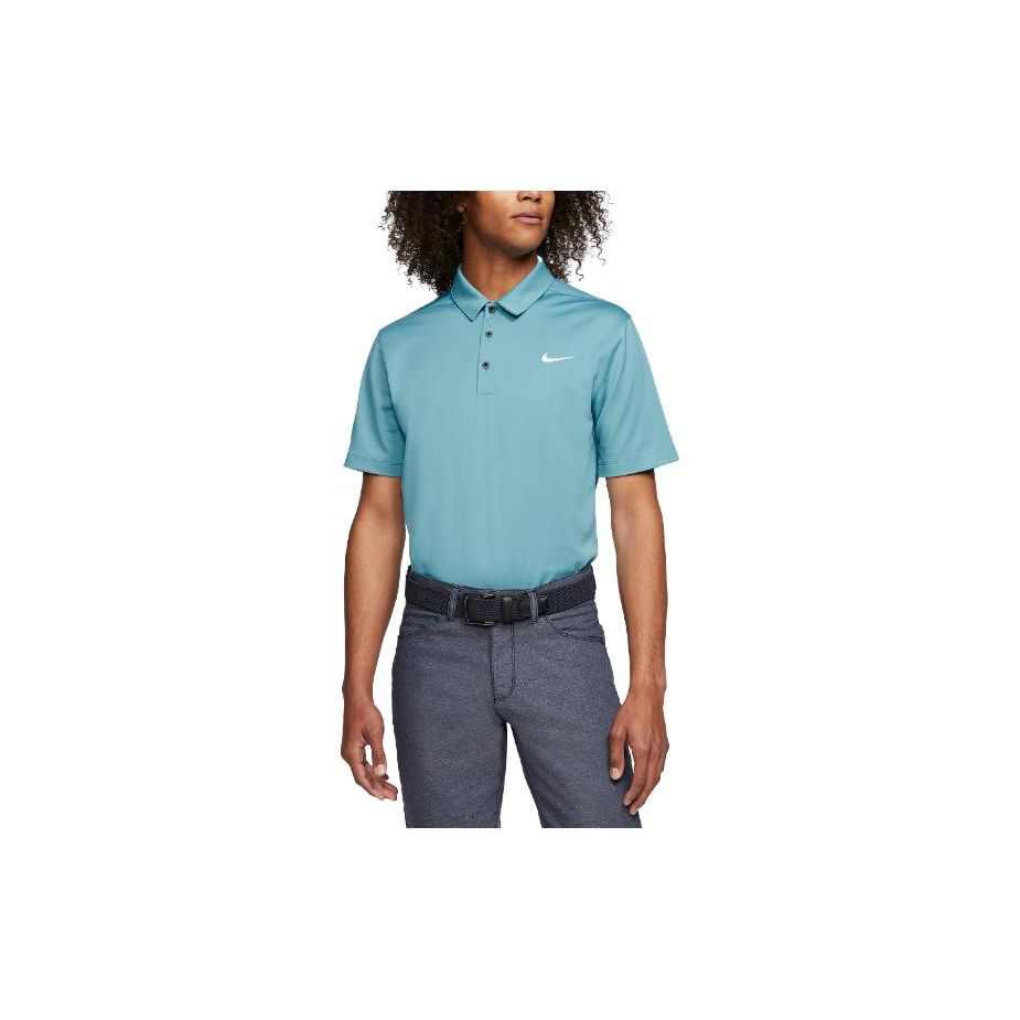 

Nike Football Solid Straight Short Sleeve Polo Men tops Blue CT4581-424 XXL
