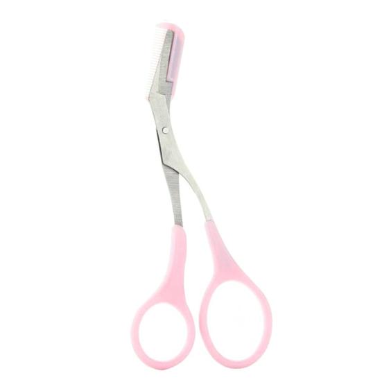 

Триммер для бровей из нержавеющей стали с расческой, бритва для удаления волос на лице