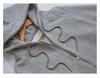 Women's Grey Hooded Sweatshirt: Autumn/Winter 2025 Loose Fit, Korean Style, Plus Velvet, Versatile American Retro Cardigan.