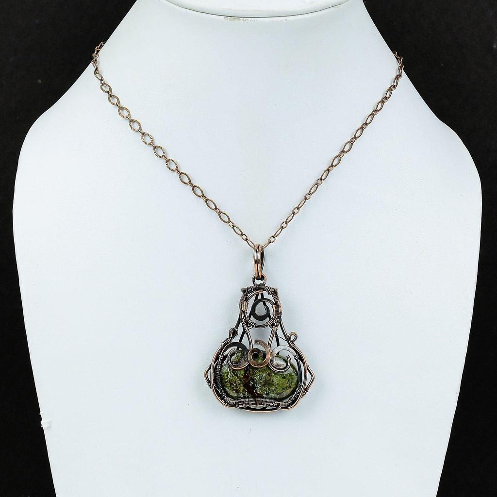 Drachenblutstein Anhänger Kupferdraht gewickelt Anhänger Natur Edelstein Handarbeit Anhänger Boho Hippie Schmuck Geschenk für Ihn Kupferdraht Schmuck