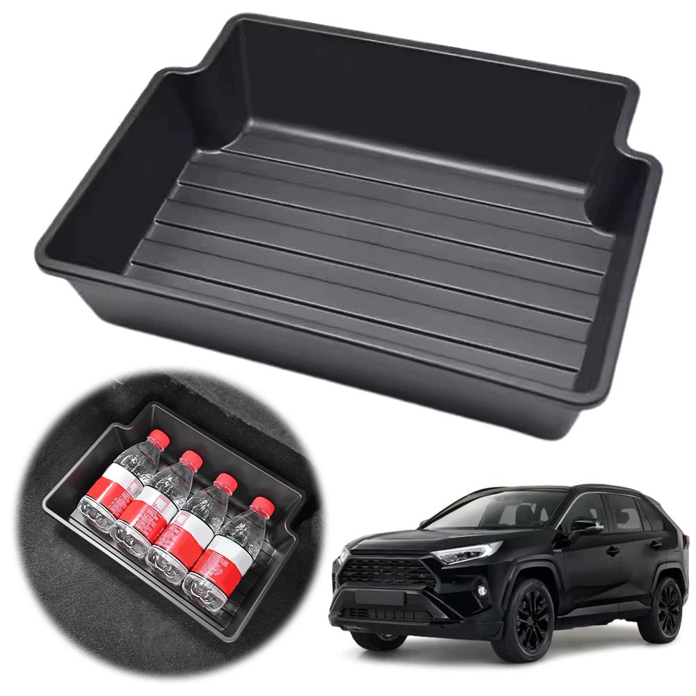 For Toyota For RAV4 2020-2025 2026 Car Under Seat Storage Box TPE Underseat Storage Box Organizer Trays Auto Accessories