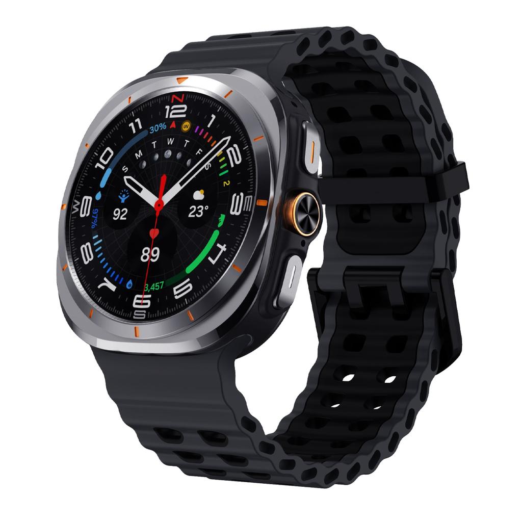 Silicone Breathable Strap For Samsung Galaxy Watch Ultra 47mm Marine Wristband Bracelet Galaxy Watch Ultra(2025) 47mm  Watchband