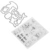 Transparent Stamp  Clear Reusable Skin‑Friendly Clear Stamp for Card Making Decoration Scrapbooki