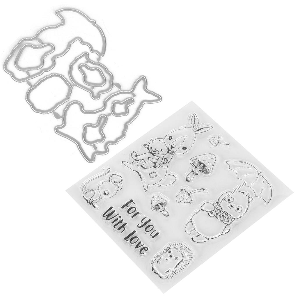 Transparent Stamp  Clear Reusable Skin‑Friendly Clear Stamp for Card Making Decoration Scrapbooki