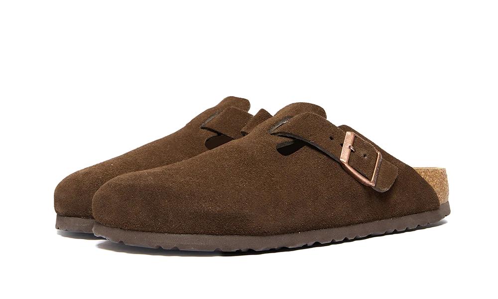 Birkenstock Boston Soft Footbed Suede Mocha