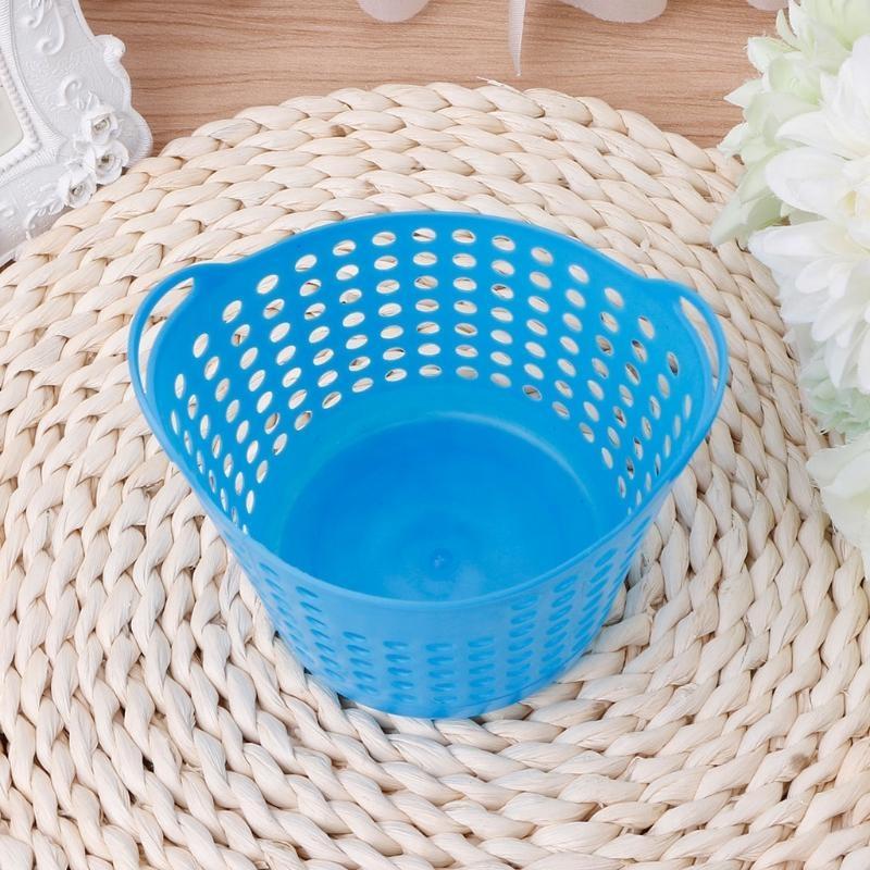 Plastic Office Desktop Storage Baskets Makeup Trash Bin Garbage Can CN