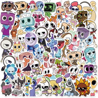 52 STKS Dandys Wereld Stickers Kleurrijk Geschilderd Schattige Cartoon Animatie Mok Laptop Mobiele Telefoon Bagage Decoratie Stickers
