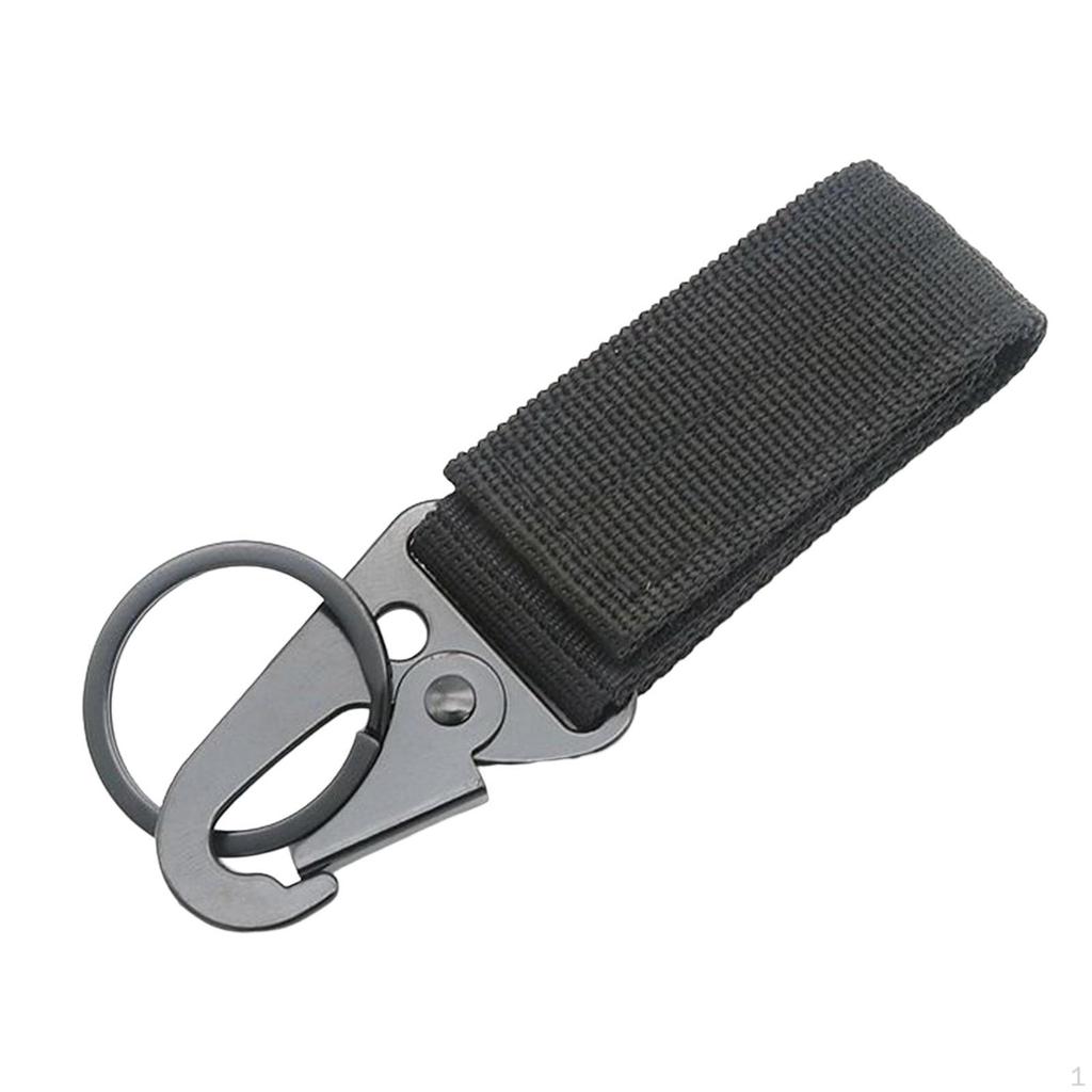 Nylon Webbing Buckle Practical Carabiner Belt Keychain Hook for Cycling