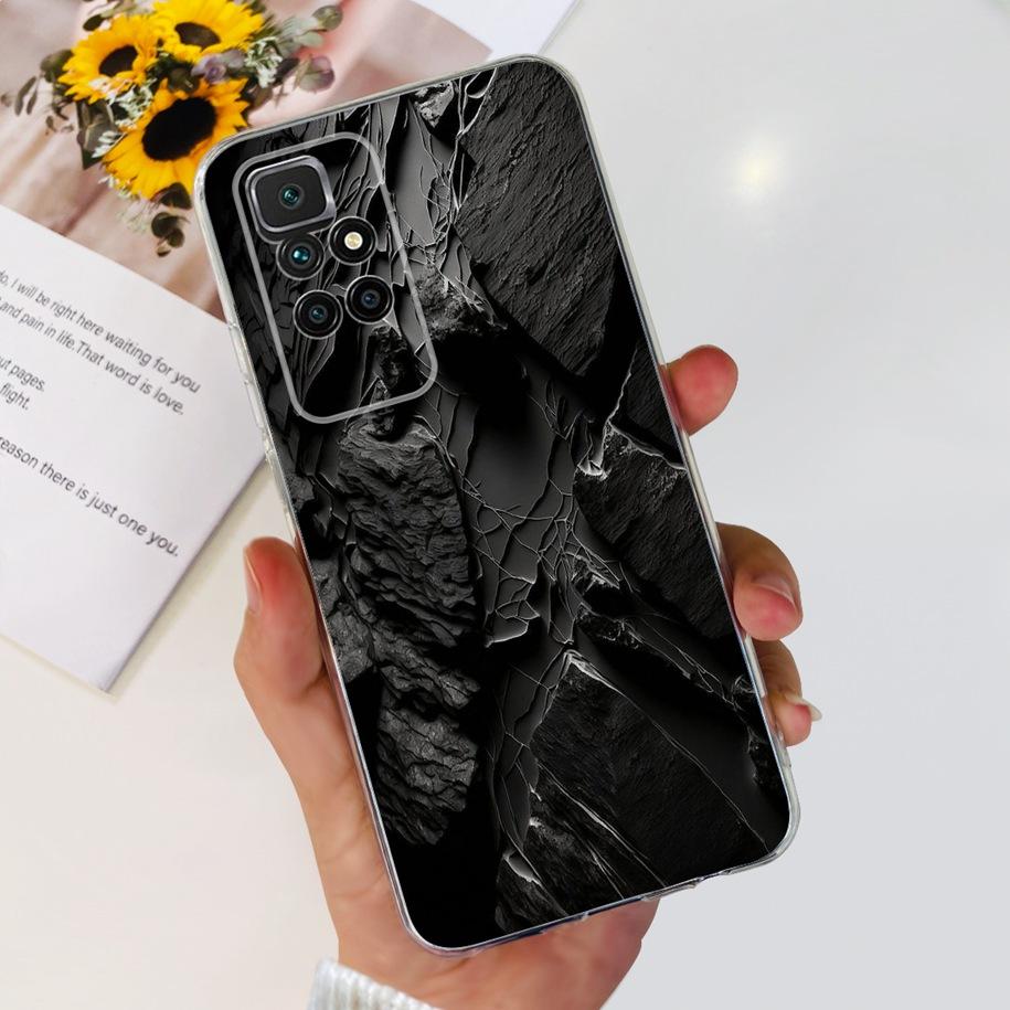 For Xiaomi Redmi 10 Case Redmi 10 Prime Cover Popular Flower Soft Transparent Silicone Phone Cases For Xiomi Redmi 10 2022 Funda