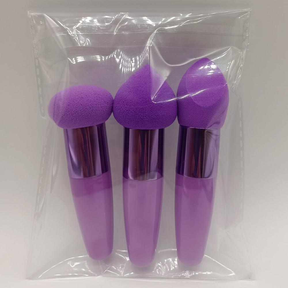 3Pcs/Set Makeup Foundation Blending Cosmetic Puff Powder Women Face BB Cream Concealer Make Up Brush Applicator Beauty Tools