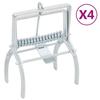 Mole Traps 4 Pcs Silvery Galvanized Steel