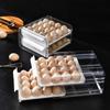 Transparent Egg Storage Box Plastic Kitchen Organizer Rack Sealed Kitchen Egg Box  Kitchen Storage