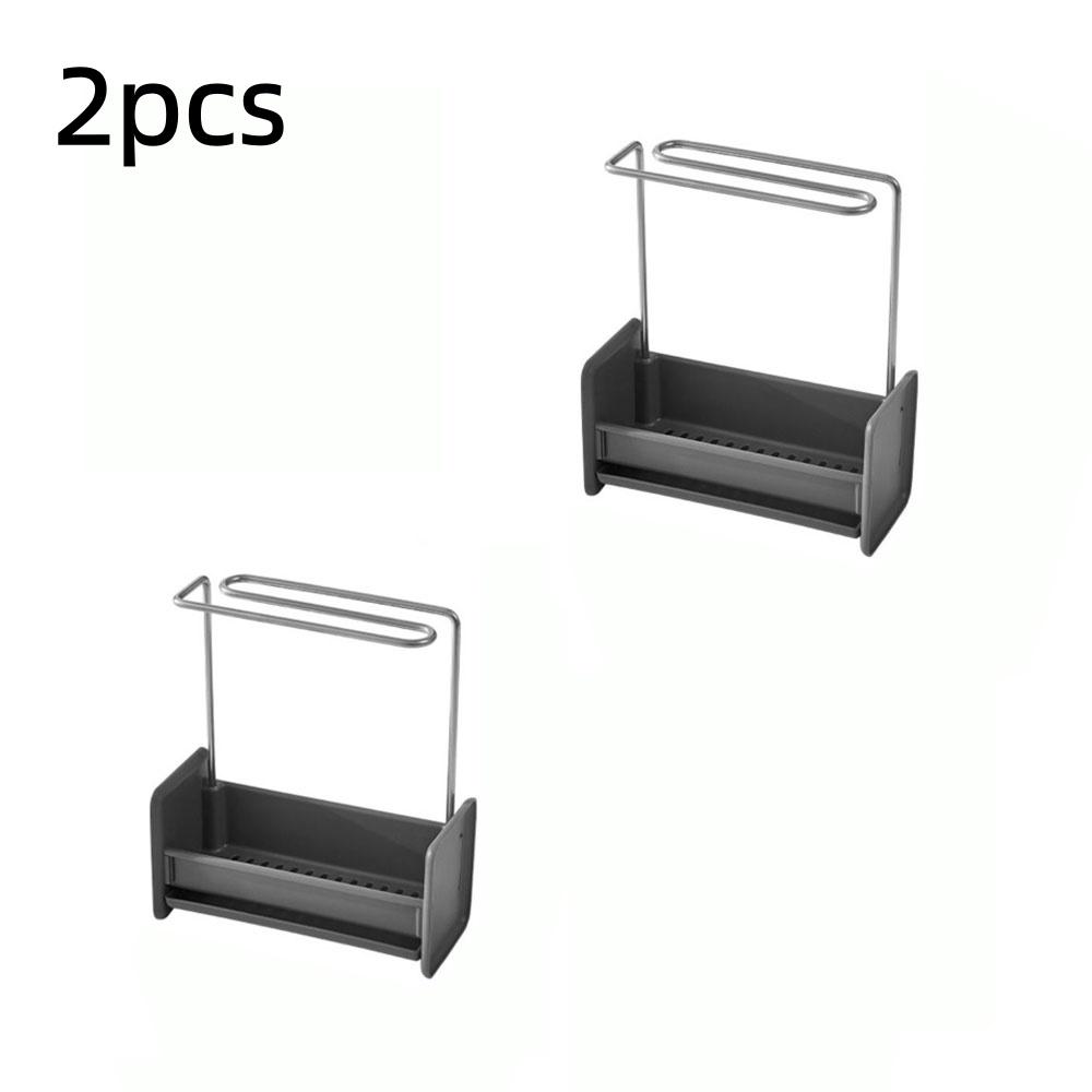 New Plastic Kitchen Sink Drain Rack Multipurpose Stable Sink Shelf Durable Dishcloth Towel Rack Kitchen