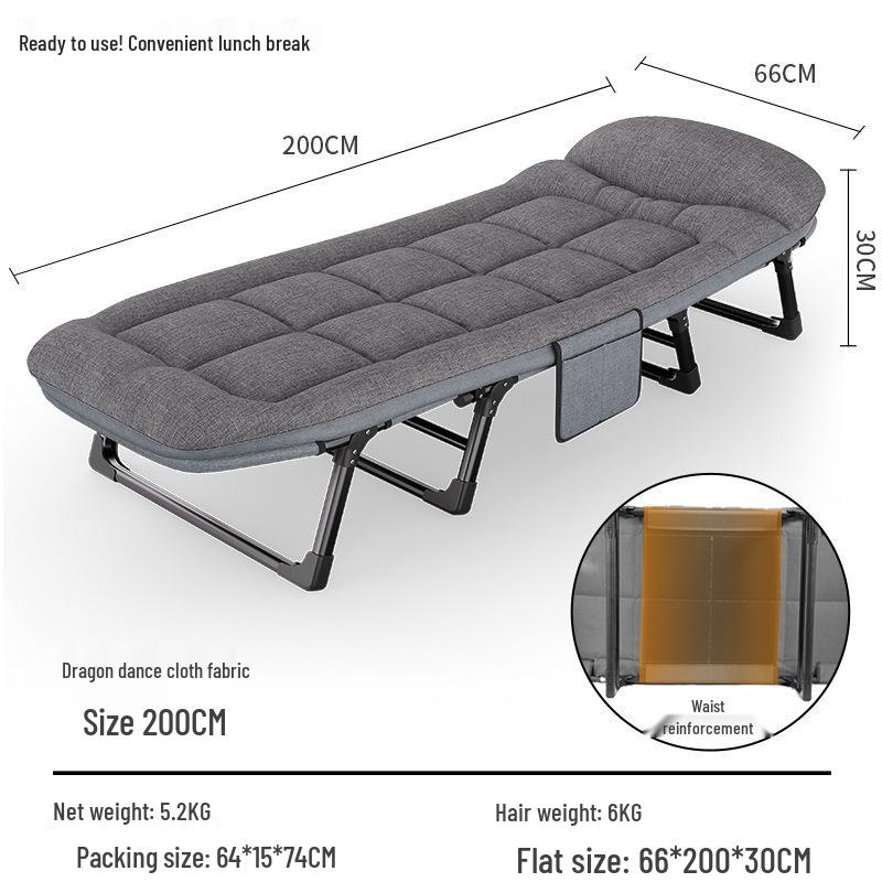 Compact Folding Bed for Office, Camping, or Hospital Use