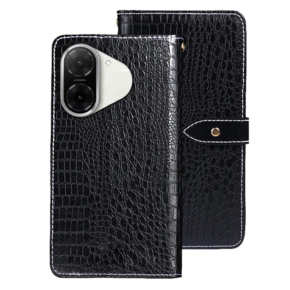 IDEWEI Dla Xiaomi Redmi A5 4G (171.7mm)/Etui Poco C71 4G Tekstura Krokodyla PU Skóra Klapka Pokrowiec na Telefon