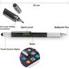 Multifunction Tech-Tool Pen with Ballpoint Pen Touch Screen Stylus Ruler Spirit Level Flat-head and Phillips Screwdriver - Idea