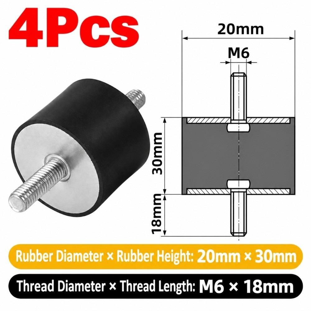 M3 M4 M5 M6 M8 M10 Silentblock Bobbin Mount Male Thread Shock Absorber for Marine Automotive Use