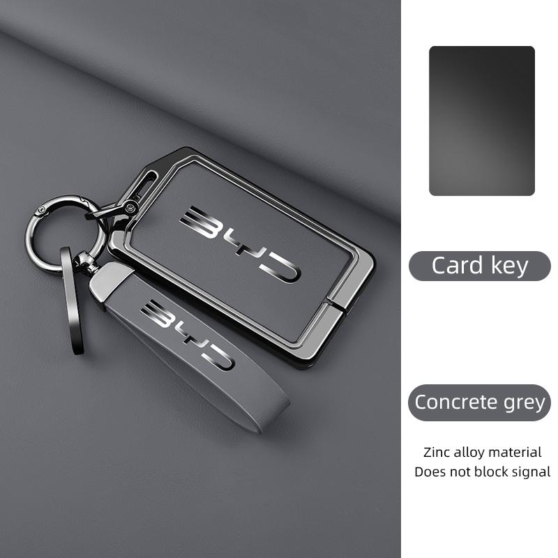 Zinc Alloy Car Key Case Cover For BYD Song Pro Plus Max Dmi EV Seal Dolphin 2022 2023 2024 Remote Control Key Bag Accessories