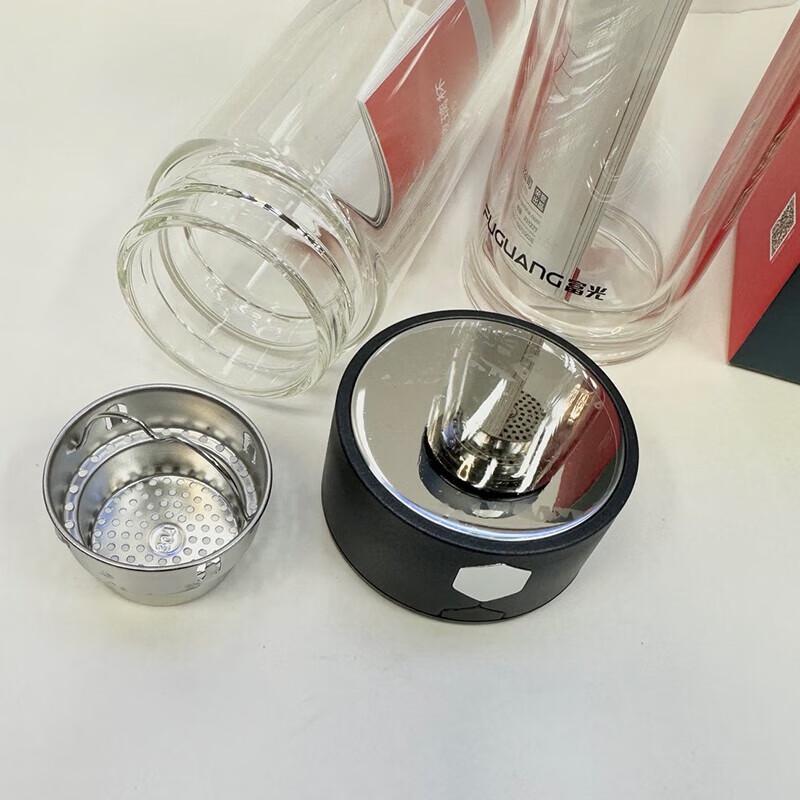 FUGUANG Yanyu Double-Layer Borosilicate Glass Tea Infuser Cup