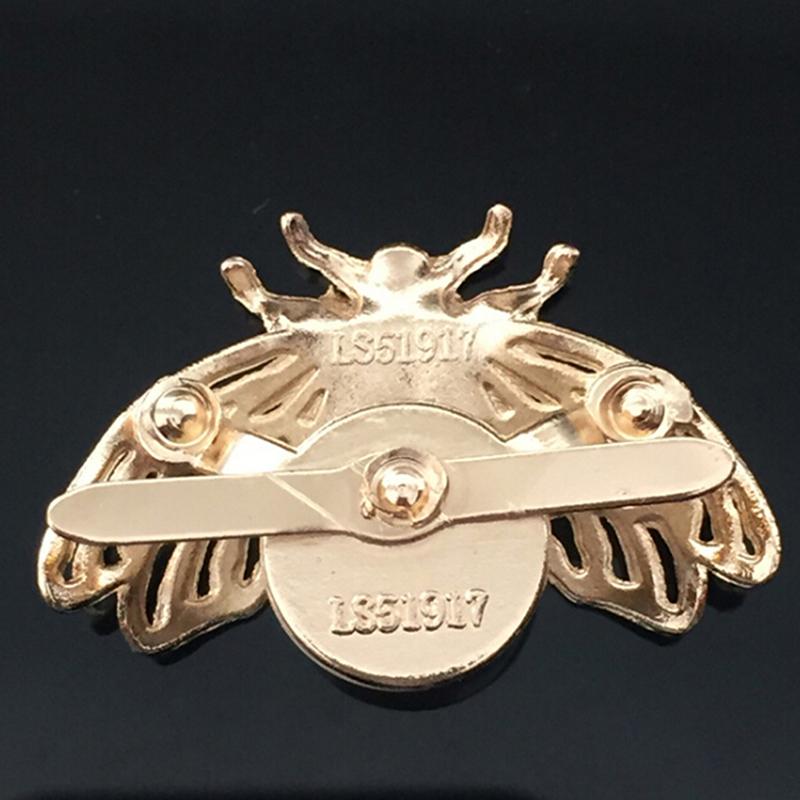 1Pc Cute Bee Faux Pearl Metal Women Shoe Clip Decor Girls Shoes Clip Buckle