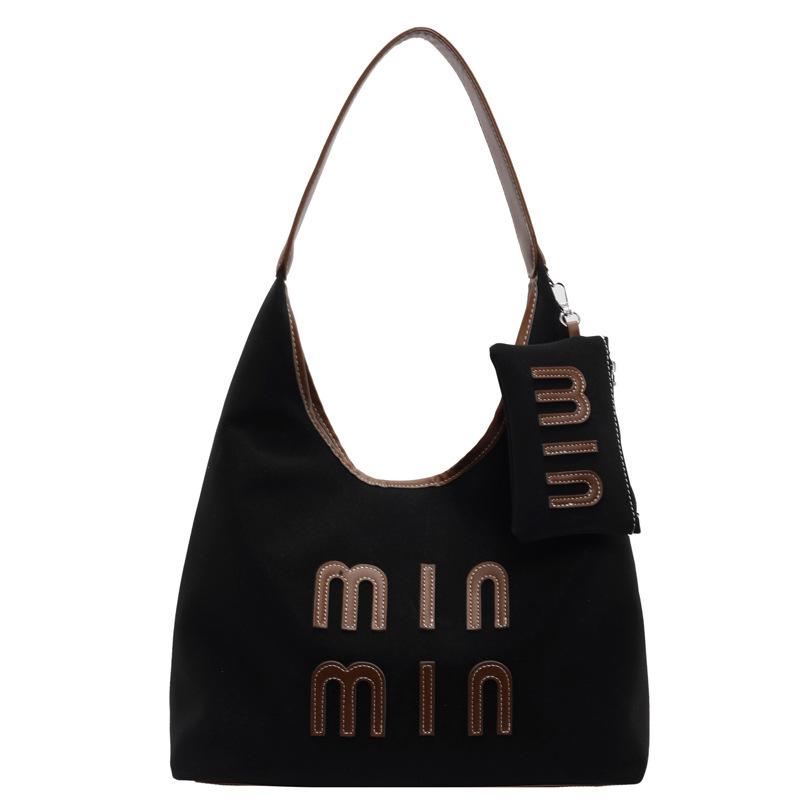 Alphabet Women's Bag New Fashion Women's Armpit Bag Large Capacity Commuter Bag Tote Bag Casual Shoulder Bag