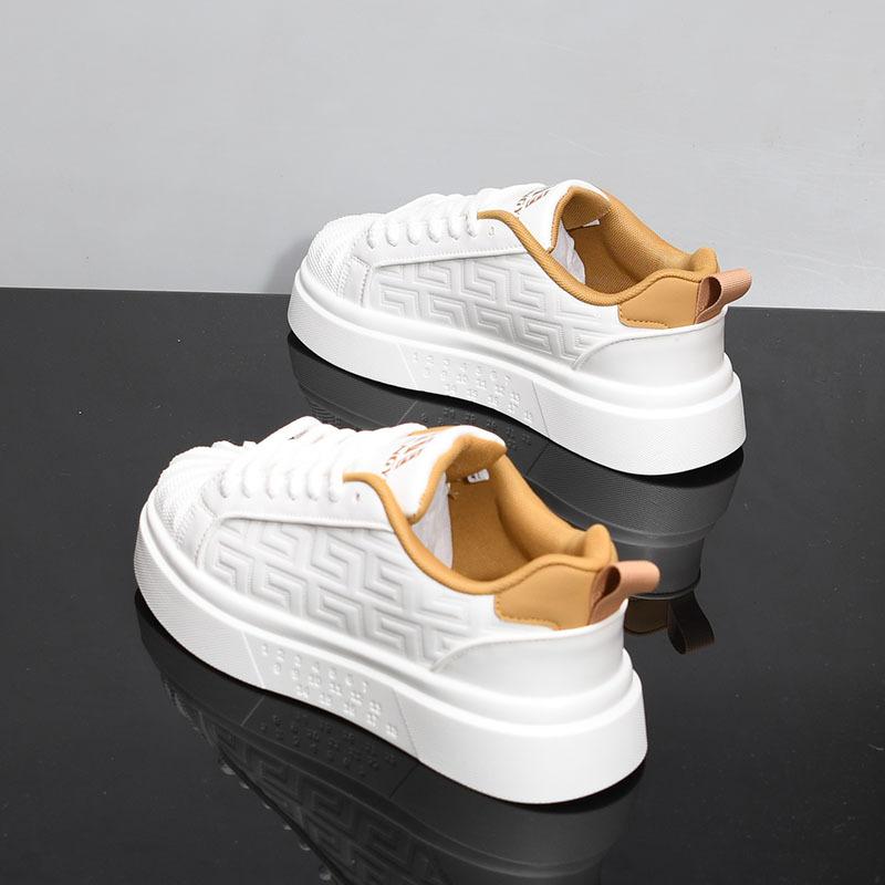 

McQueen кожаные туфли на толстой подошве осенние новые увеличивающие высоту папины туфли модные кроссовки-батон KY2 39