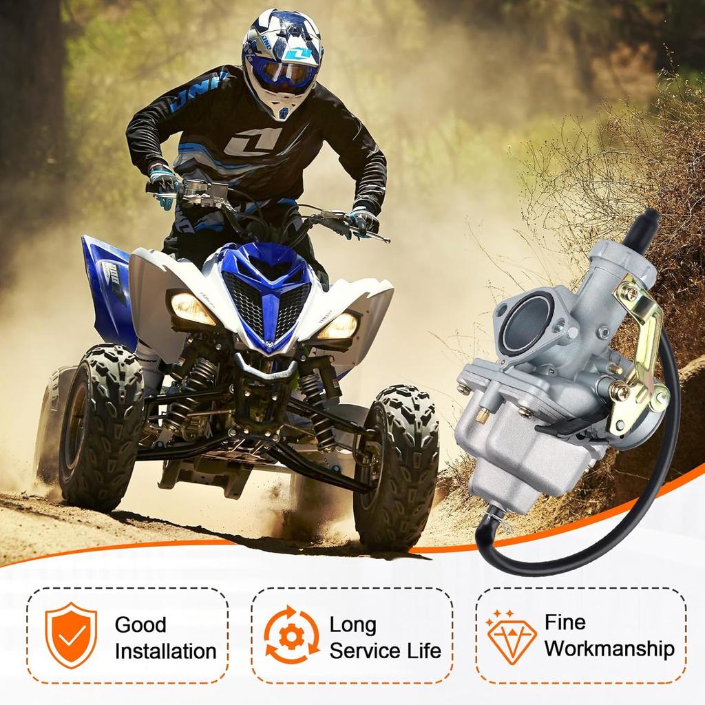 PZ27 Carburetor Replacement for TaoTao 200cc 125cc 150cc 250cc 4-stroke ATV Go Kart Dirt Bike Taotao Sunl Buyang Coolsport Lifan Kazuma Zongshen