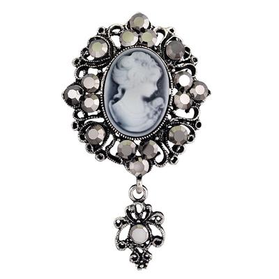 Cameo viktorianischen Stil Hochzeit Party Frauen Anhänger Brosche Pin