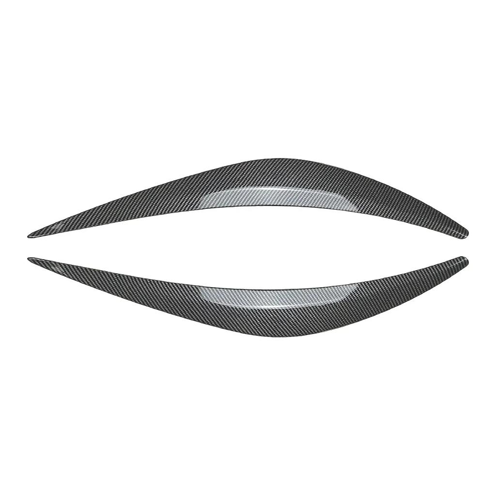 Par Bil Framlyktor Ögonbryn Ögonlock Trim Klistermärken Skydd För Infiniti Q50 2014 2015 2016 2017 2018-2022 Strålkastarögonbryn