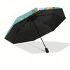 Magical Unicorn Plate: Fantasy for Kids' Rooms!Umbrella, Portable 3-Fold Compact Umbrella,Christmas Gift ES482