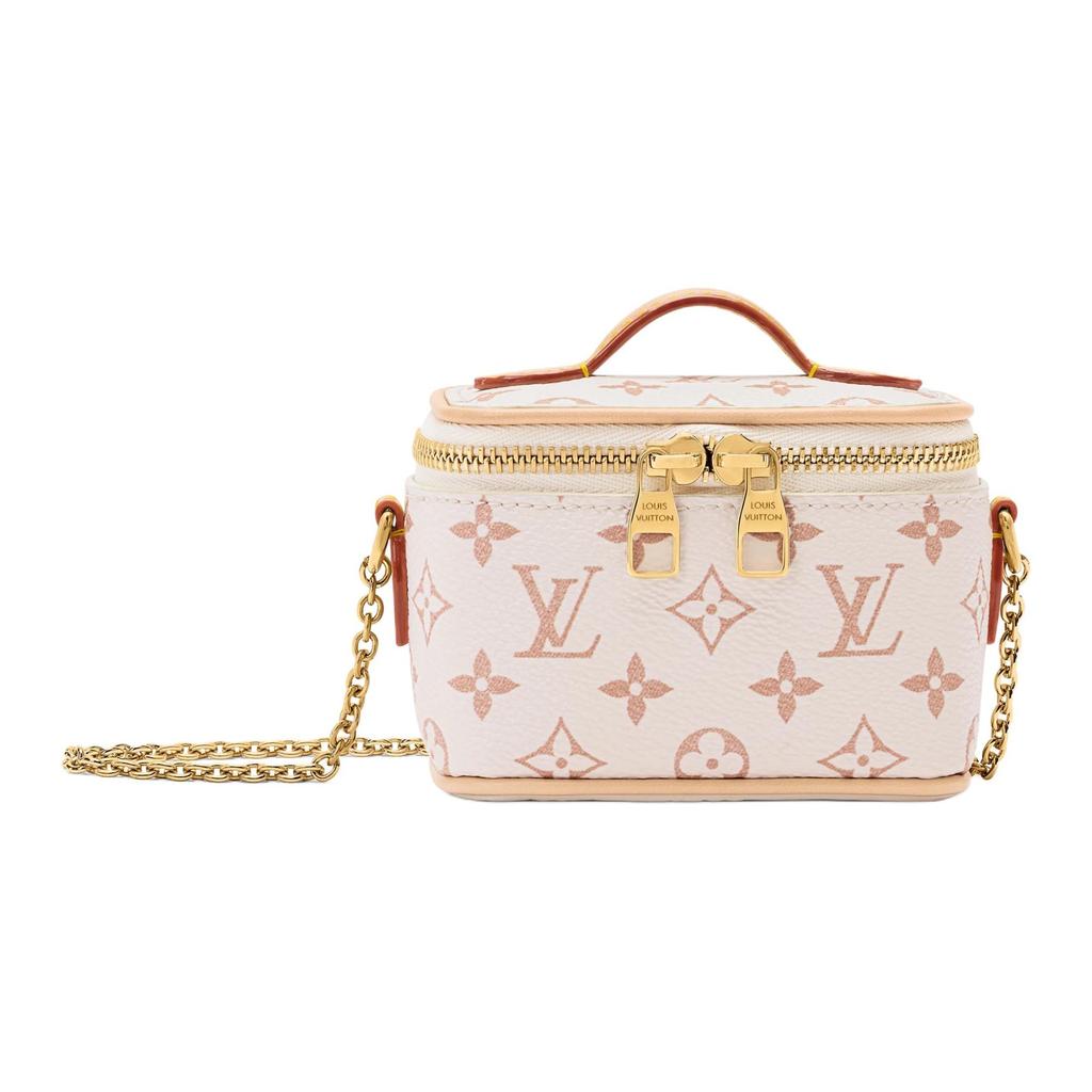Louis Vuitton Monogram Coated Canvas Shoulder Bag, Crossbody Bag, Handbag Women's Beige M03812
