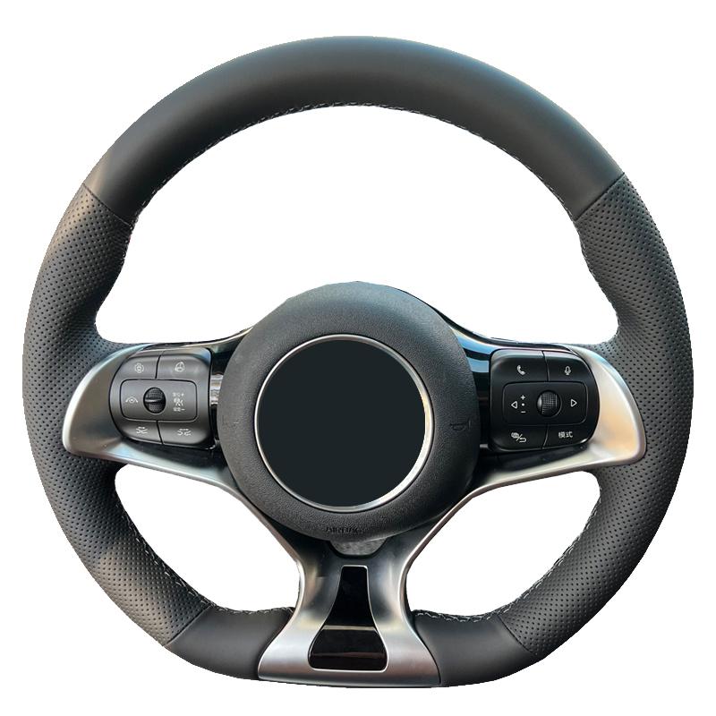 DIY Custom Original Car Steering Wheel Cover For BYD Atto 3 Atto 3 EV Yuan Plus 2022 2023 Leather Braid For Steering Wheel