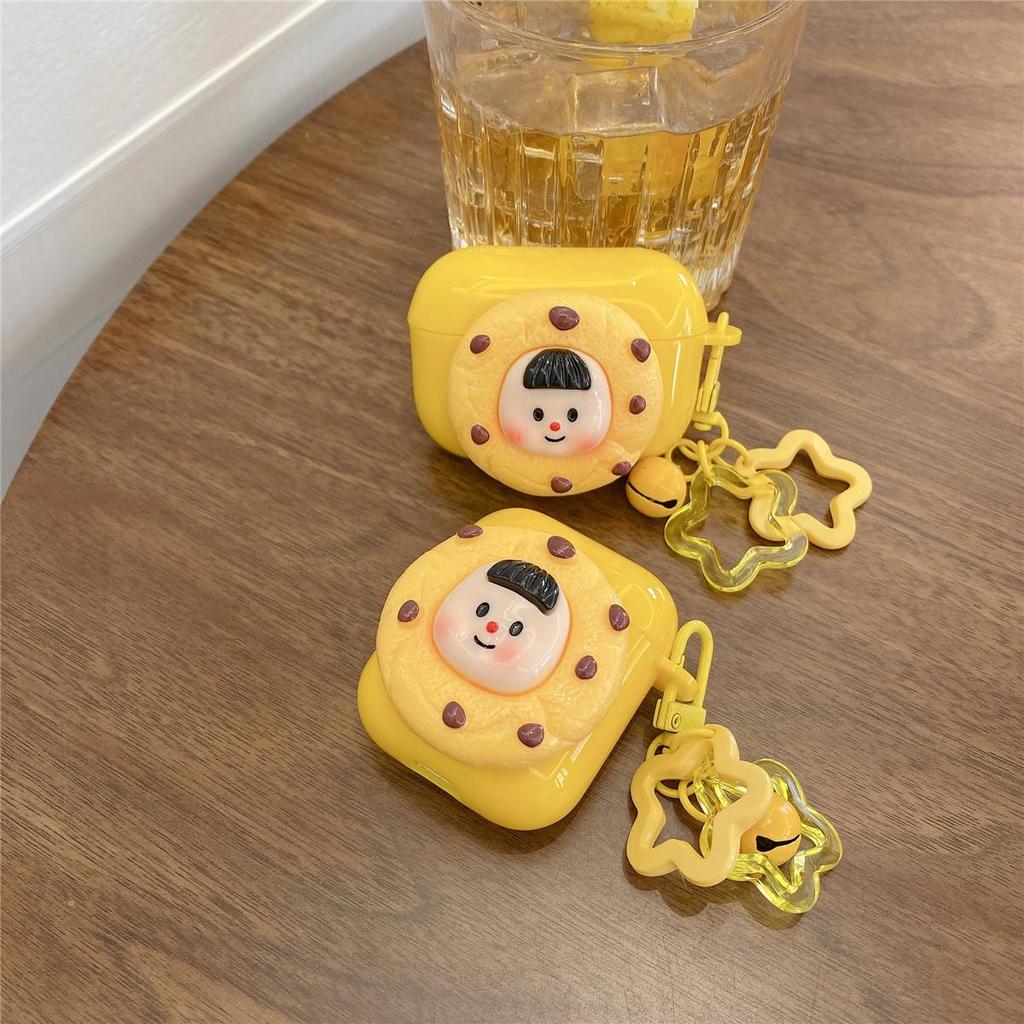 Cartoon Biscuit AirPods Pro 2nd Gen Protective Case for Kids