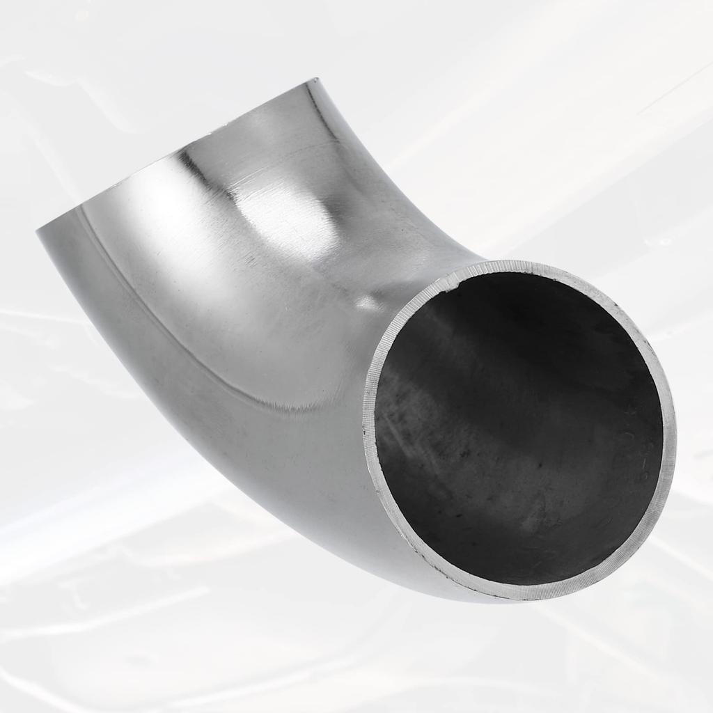 uxcell Cot 90 grade din Oțel Inoxidabil SS304, îndoit la mandrină, Cot de Eșapament pentru Mașină