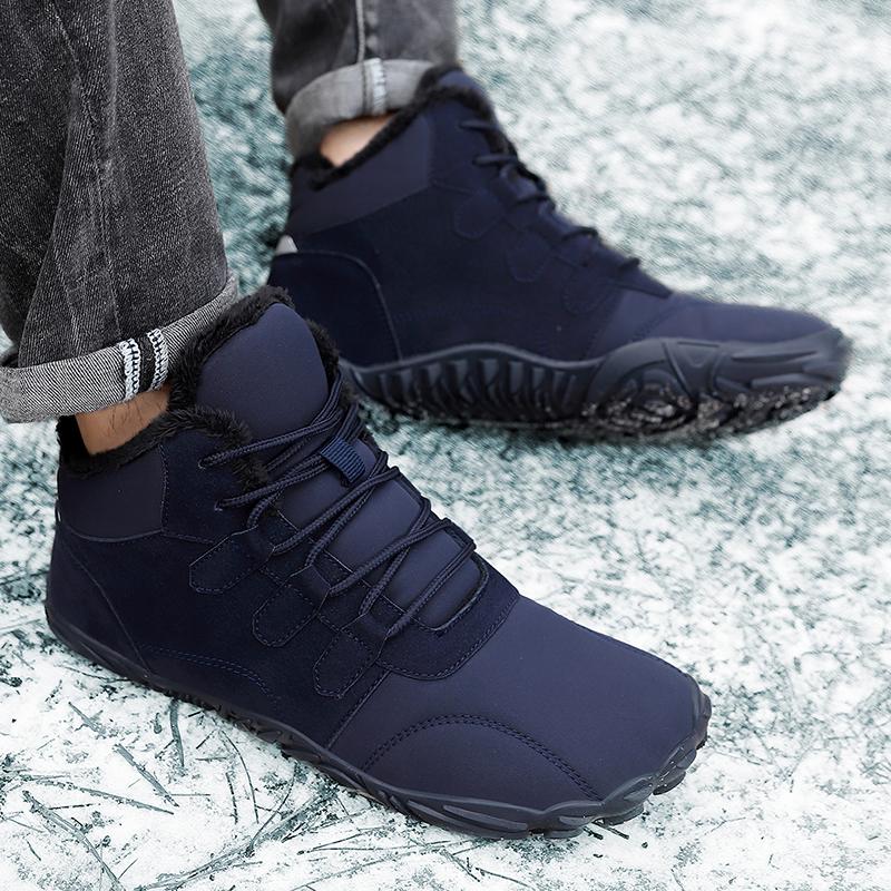 Zimní Nové Bavlněné Boty pro Muže a Ženy, Venkovní Volnočasové Sporty, Protiskluzové, Vodotěsné a Plyšové Hrubé Zimní Boty s Vysokým Svrškem