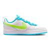 New Nike Court Borough Low 2 GS 'White Baltic Blue Volt' BQ5448-122