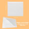 uxcell 200pcs Kraft Paper Sandwich x Greaseproof Paper Cookie Paper Snack Lunch Bags for Home Shop White Bags, 8.3 8.3" Bags, Double-Open Bags,